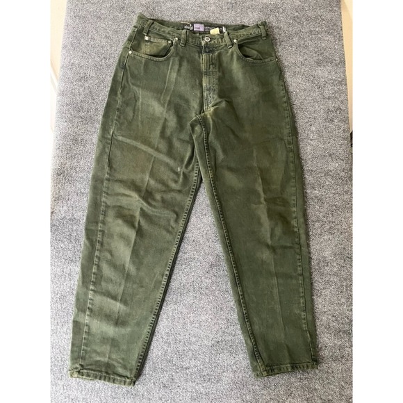 VTG 1992 Silver Tab Levi's Baggy Green DENIM JEANS‎ SIZE33X30